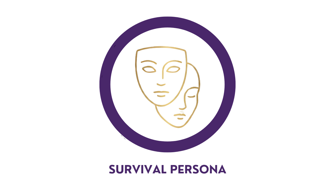 Survival Persona — the false identity built in childhood to avoid shame, which blocks the development of genuine self-esteem